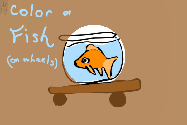 Color a Fish (On Wheels)