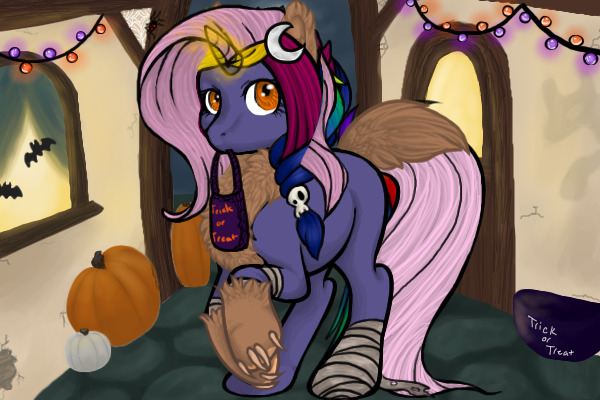 Me in my little pony for halloween!