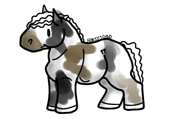 Poorly Done Paint Horse