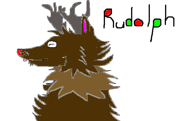Rudolph The Red-Nosed Wolf