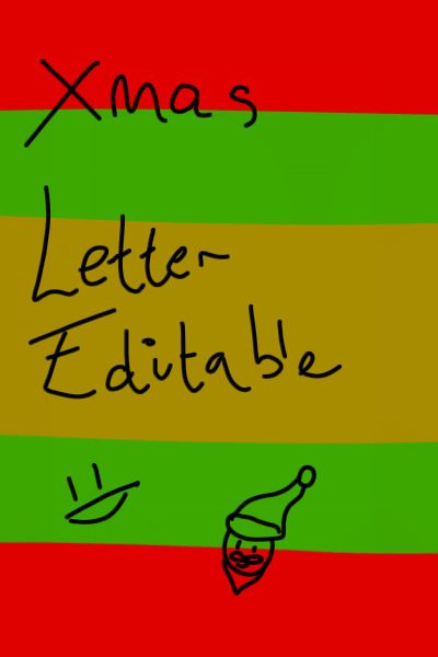 Xmas Letter Editable =D