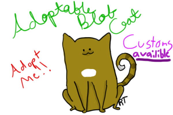 Adoptable Blob Cat ~ Customs Available!!