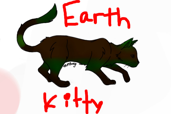 Element Cats-- Earth Kitty.