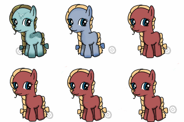 } Adoptable Pony Princesses. Quality art. {