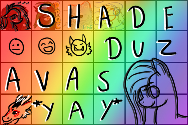 Shades Practice Topic; Step one- Avatars!