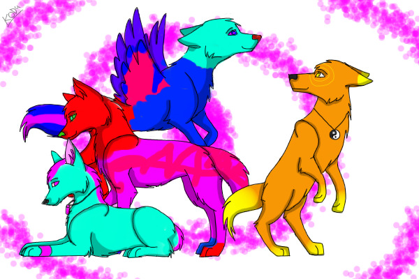 Wolves Colour-In