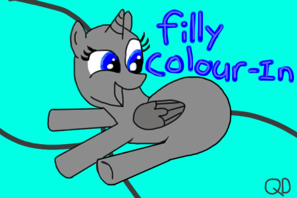 Filly Colour-In