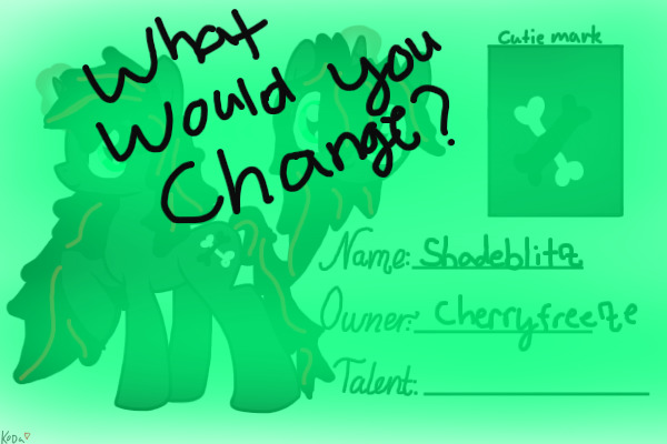 what would you change with shadeblitz?