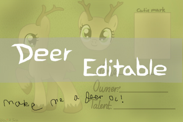 Make a deer oc!