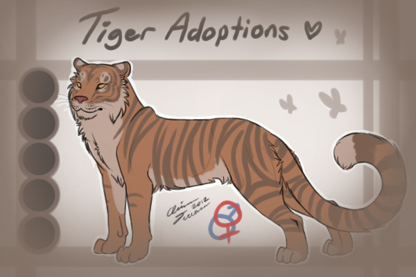 Exotic Tiger Adopts -Brand New-|Artist Comp.