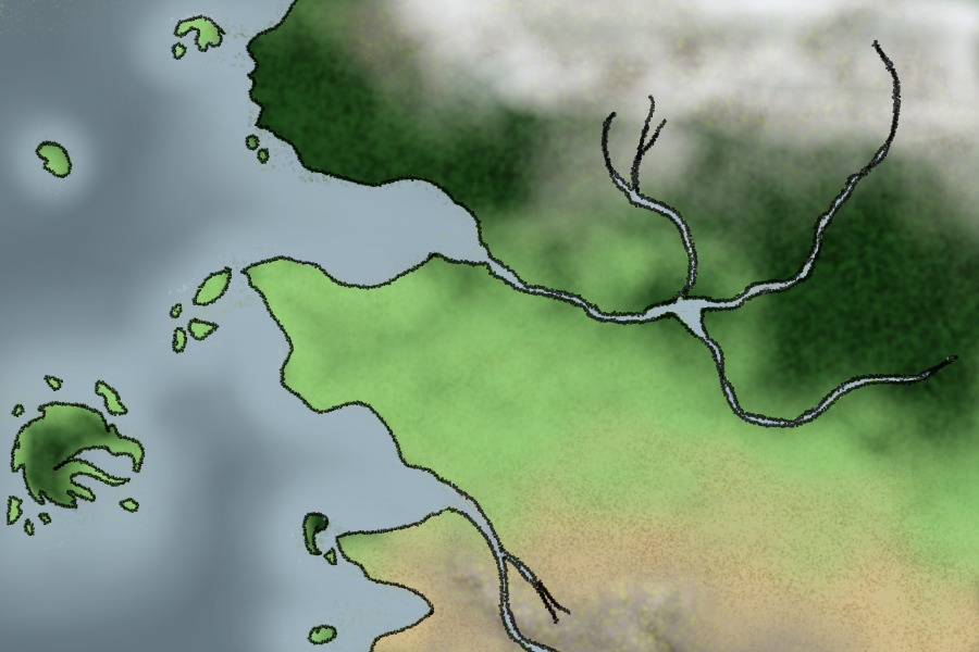 The Avarilian Kingdom- Terrain Map