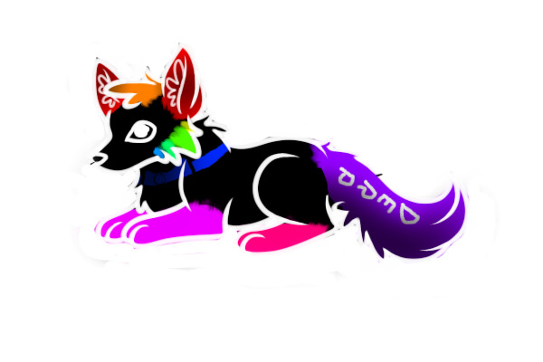 Rainbow Derpy Wolf 7
