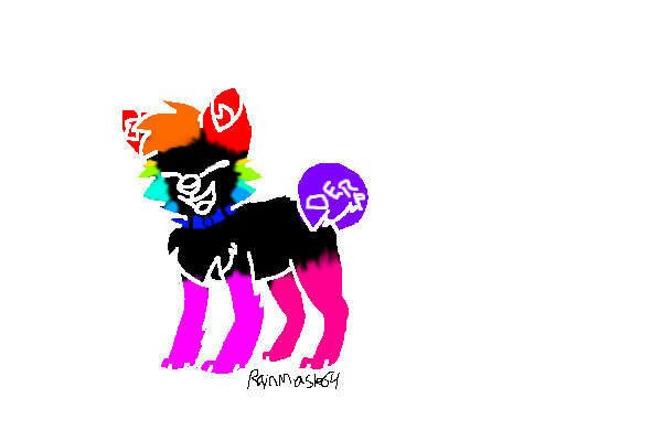Rainbow Derpy Wolf 10