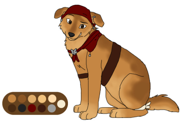 Pirate doggy - with palette