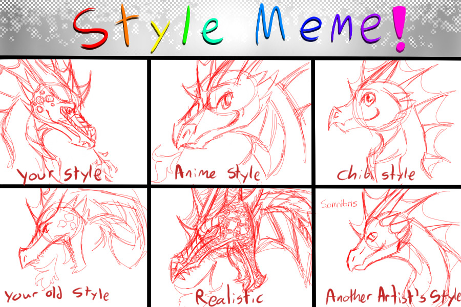 Style Meme With Dragons