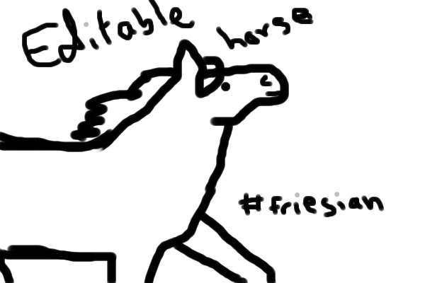 Editable horse