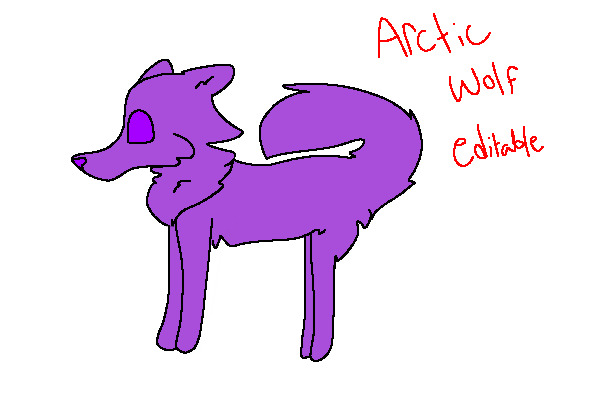AJ Arctic Wolf Editable