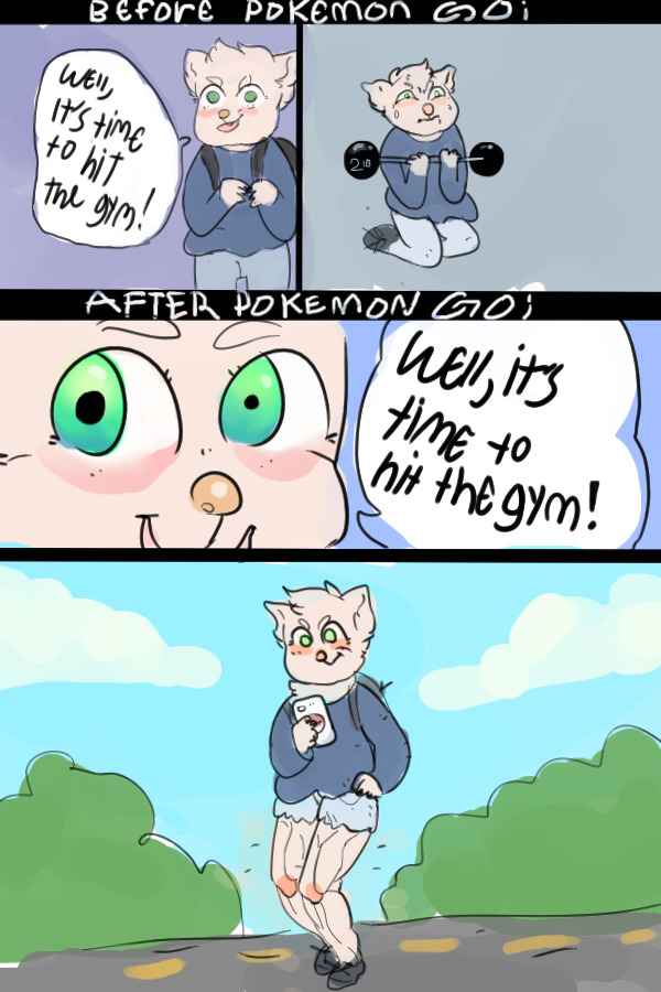 before and after pokemon go