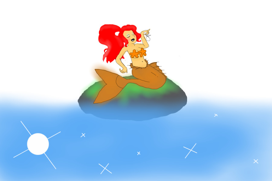 A not-so-realistic mermaid! :D