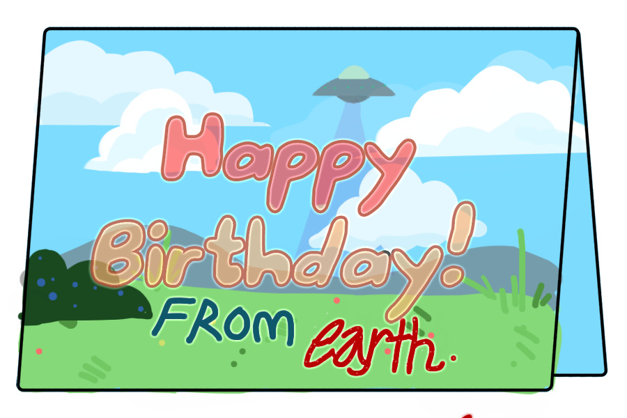 happy birthday! from earth