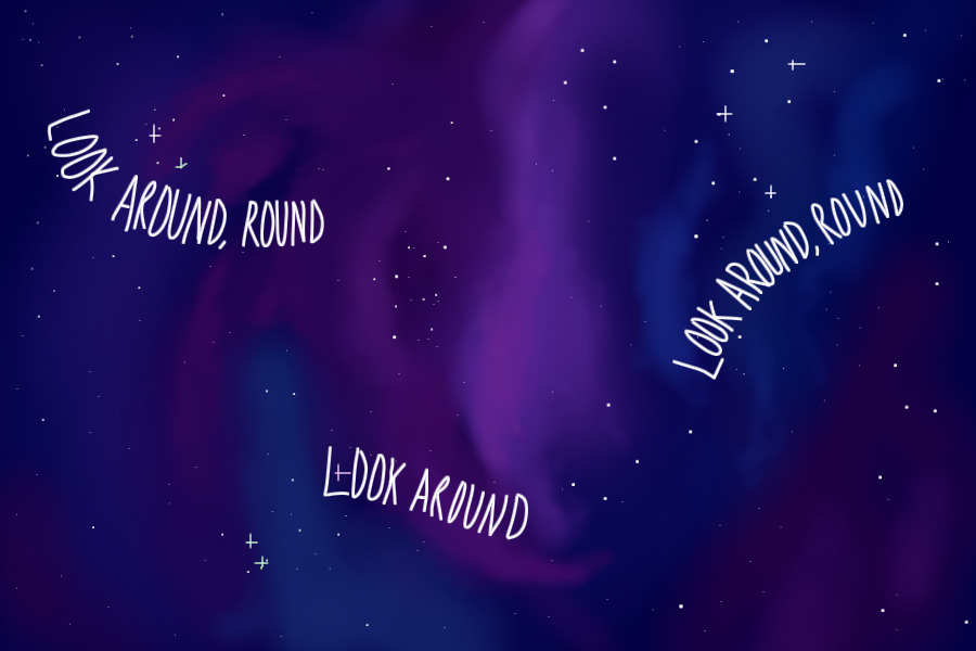 look around, round
