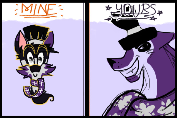 Mine vs yours - Purple wolf