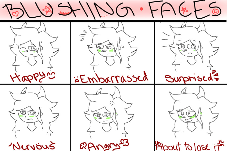 Blushing Faces ;; Meme 1