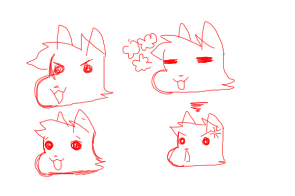 rlly messy cat face test