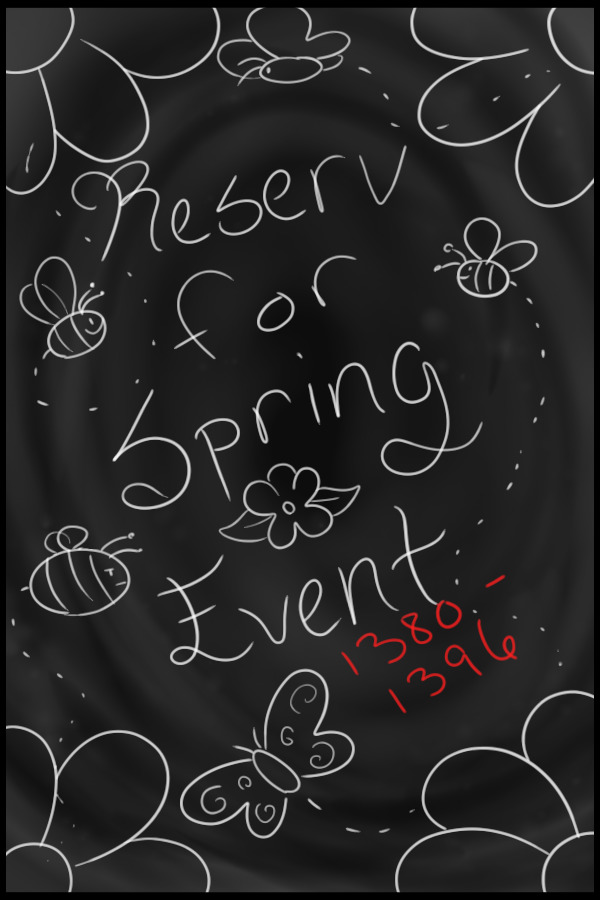 Reserving #1380-1396 for the Spring event