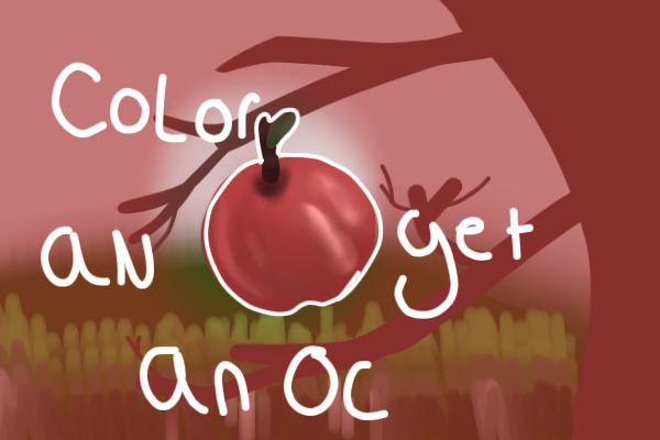 Color an apple get an OC