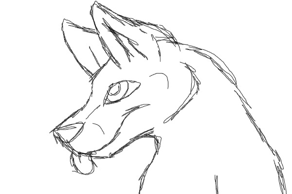 Free to use canine sketch