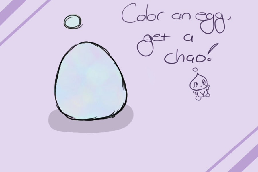 Iridescent egg