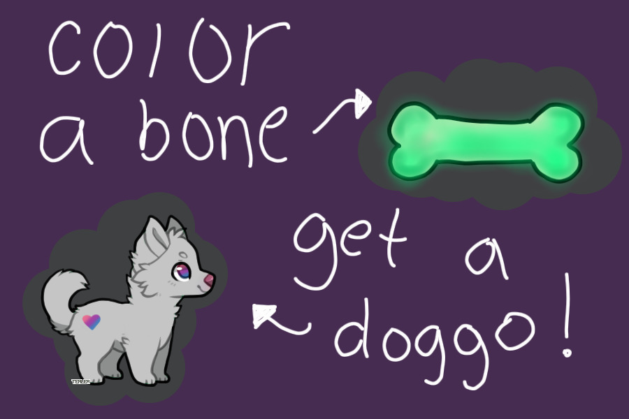 color a bone