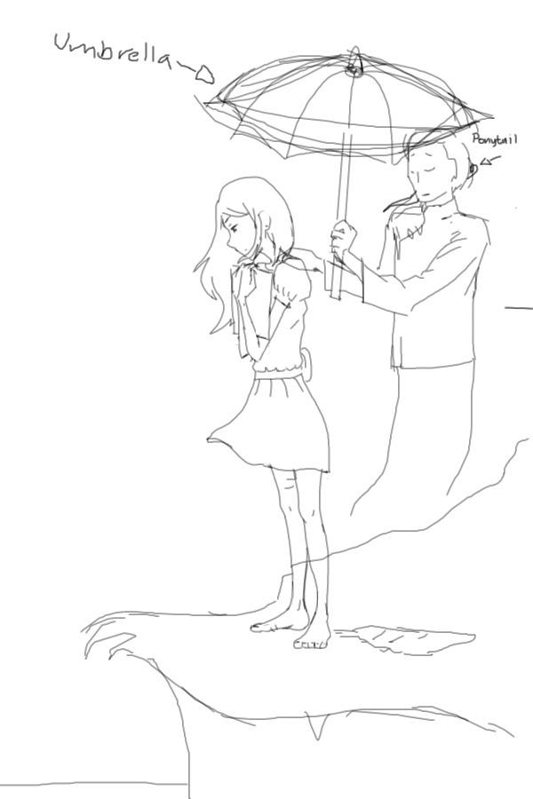 I can't draw umbrellas -_-
