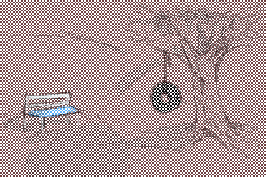 a bench and a tree