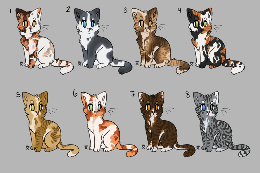 Cat Designs for Tokens! All sold!