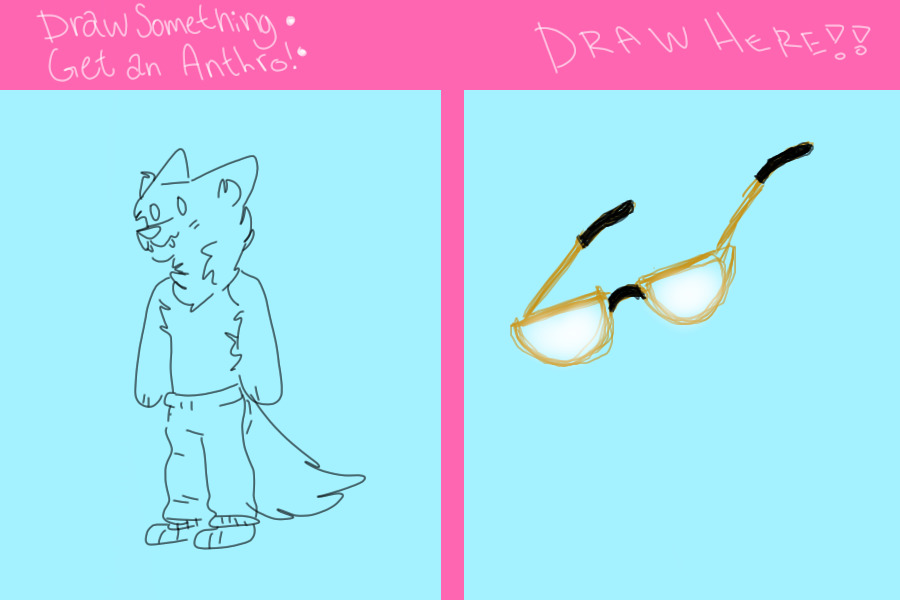 draw something & get an anthro - coloured