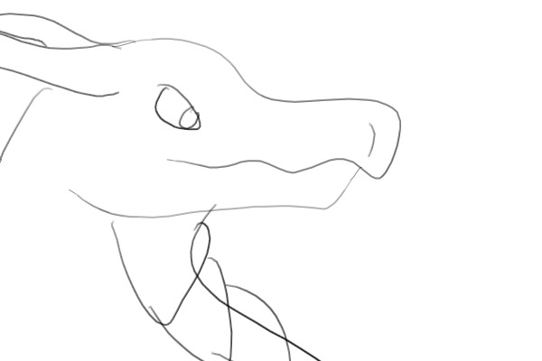 quick dragon sketch