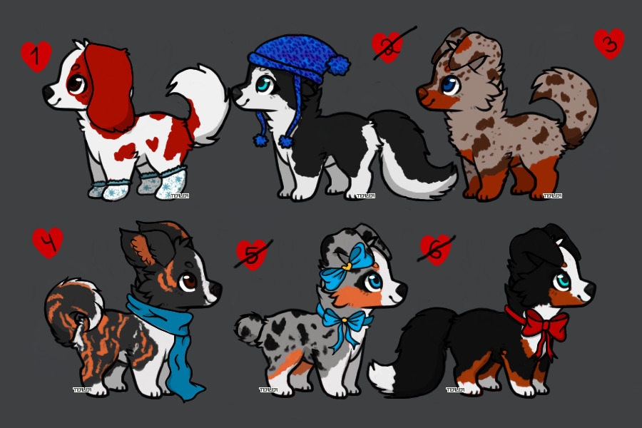 Natural Winter Dog Adopts #3- TWO LEFT
