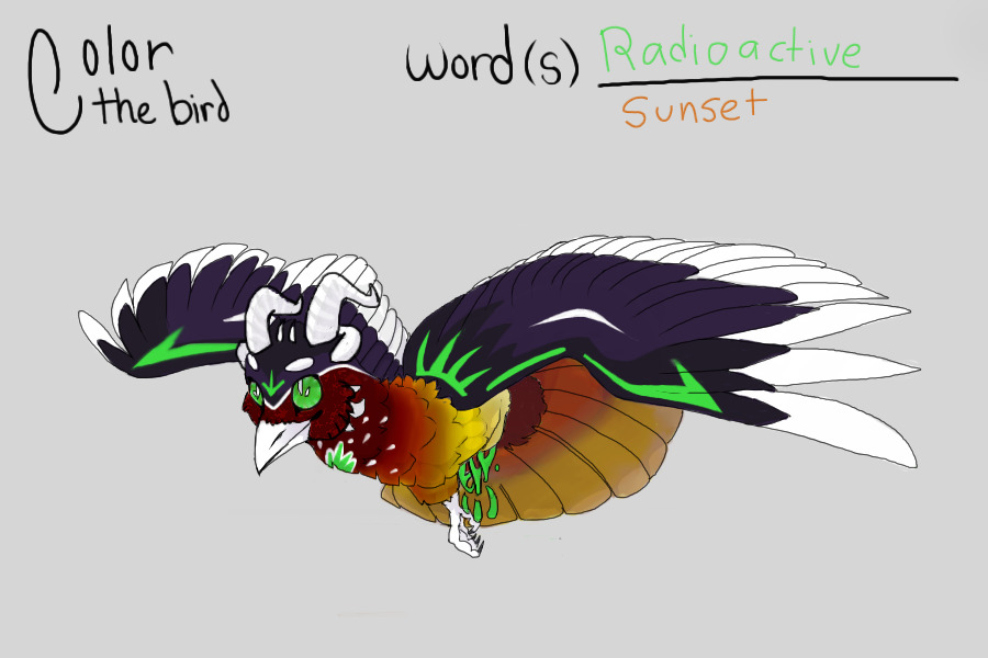 Radioactive Sunset Echon-bird