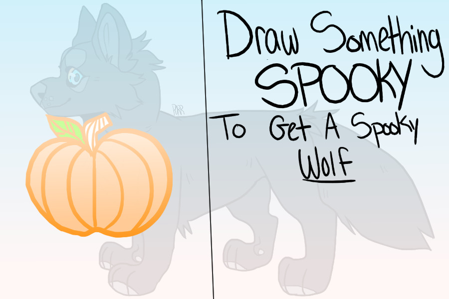 Draw Something SPOOKY To Get A Spooky Wolf!