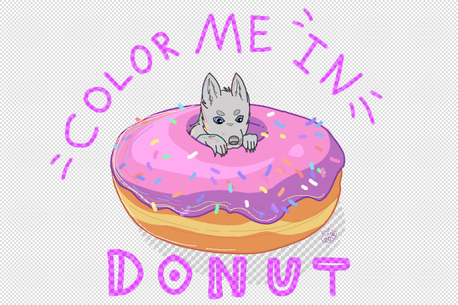 Donut Color Me In