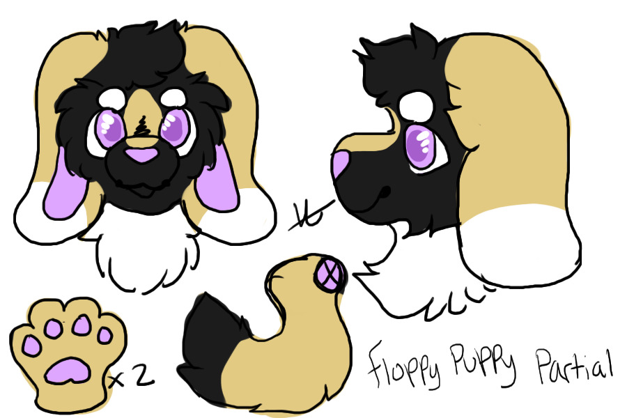 floppy puppy fursuit partial design