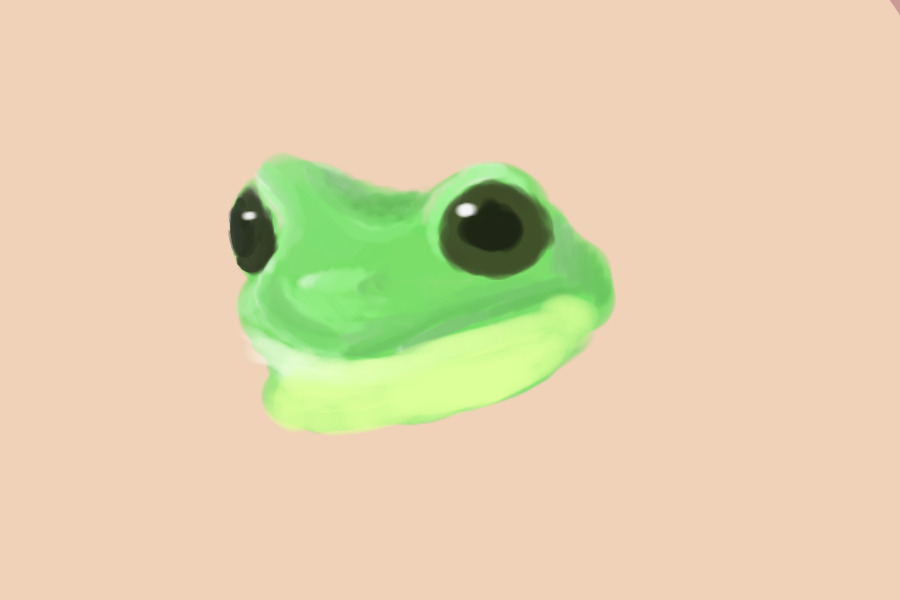 frog watercolor