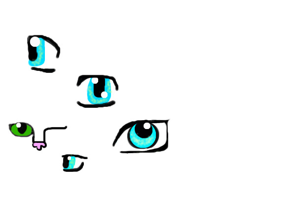 Random eye sketches
