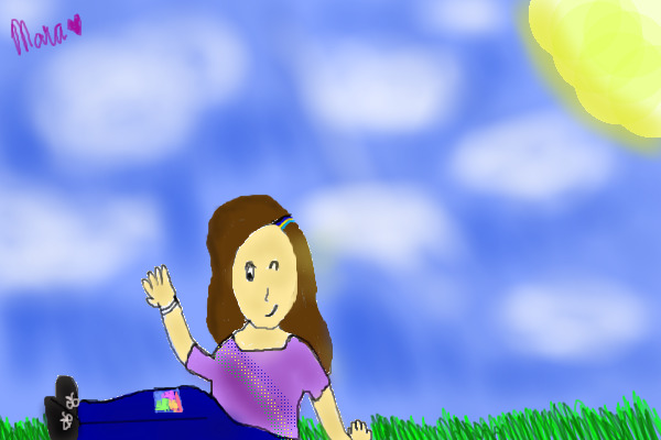 Girl Sitting in the Grass