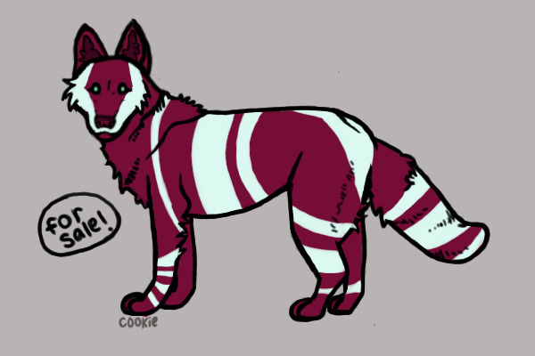 Red Striped Wolf | For Sale