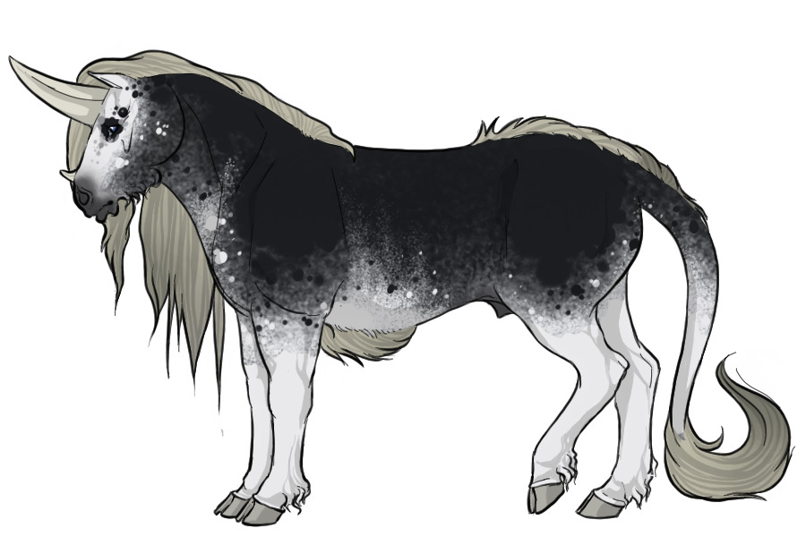 BL 036 - Silver Black Sabino Stallion CLOSED