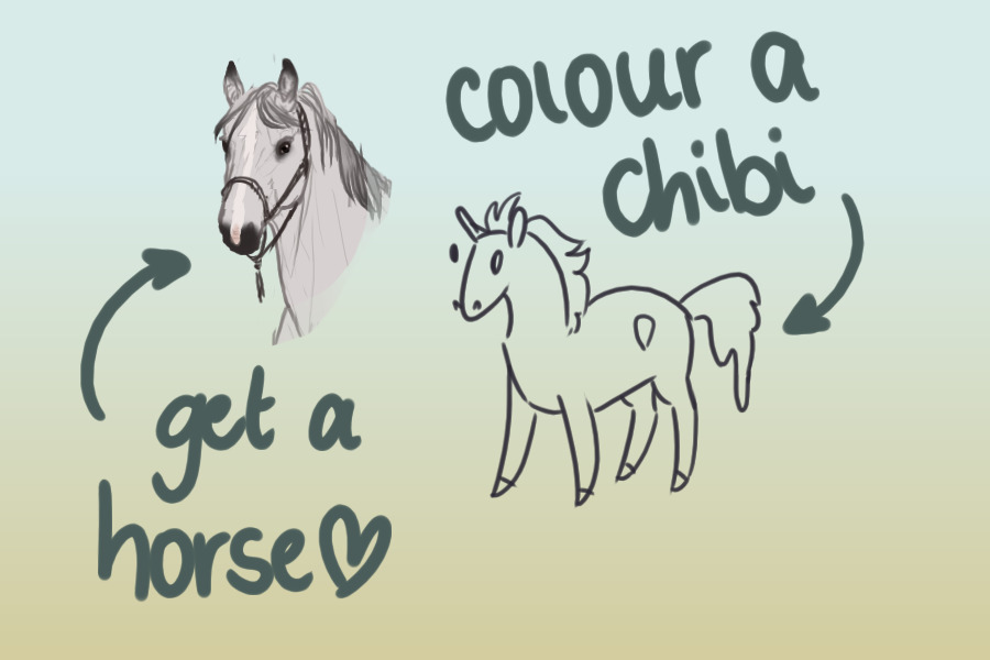 colour chibi, get a horsie [closed temporarily]