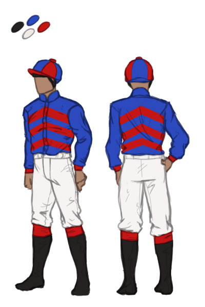 J.A. Sanchez racing silks